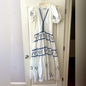 Lug Von Siga Floral Embroidered Maxi Dress